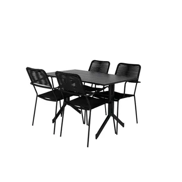 WAY LINDOS Matbord4 stolar | Stilren matplats för uteplatsen