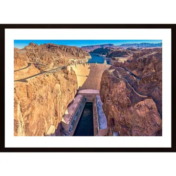 Hoover Dam Poster | F&ouml;reviga Ett Storslaget Vattenfallsunder