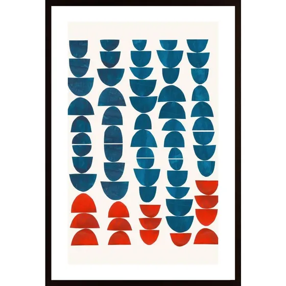 Teal Jewels Poster