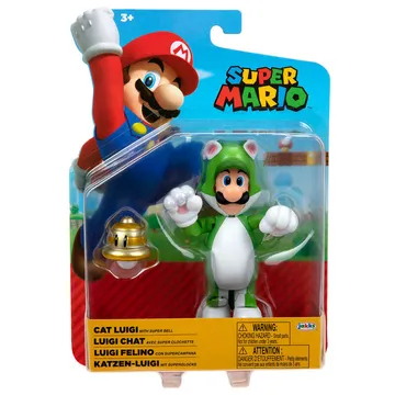 Nintendo Super Mario Cat Luigi figur 10cm