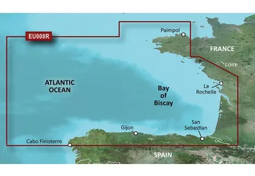 Garmin Bay of Biscay Garmin microSDu2122/SDu2122 kort: HXEU008R - Navigera i detaljer