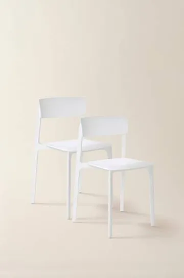 BRANTEVIK stol 2-pack Vit: stilfull och praktisk