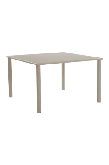 MENTON matbord 120x120 cm Beige | Perfekt utomhusmatbord i aluminium