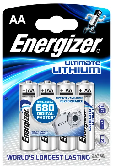 Energizer BatteriAA Lithium4-pack: Kraftfull Litiumteknologi för Dina Energikrävande Maskiner