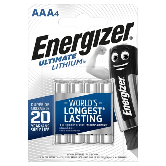 Energizer Batteri  AAA Lithium  4-pack