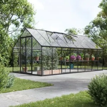 Växthus Titan - 12,2 m² + Växthusrengöring