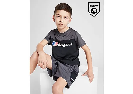 Berghaus Talus T-Shirt/Shorts Set Children, Grey