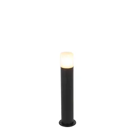 Utomhuslampa svart med opalvit skärm 50 cm - Odense