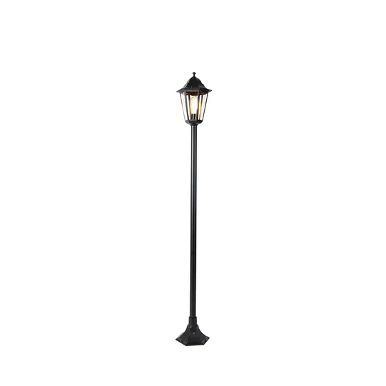 Smart stående utomhuslampa svart 170 cm inkl WiFi ST64 - New Orleans