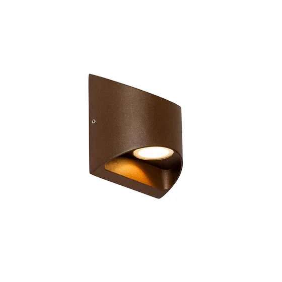 Modern utomhusvägglampa rostbrun inkl LED 2-ljus IP54 - Mal