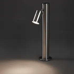 Modern utomhuslampa stål 45 cm justerbar - Solo