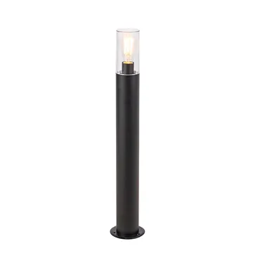 Rullo: modern svart stående utomhuslampa 80 cm