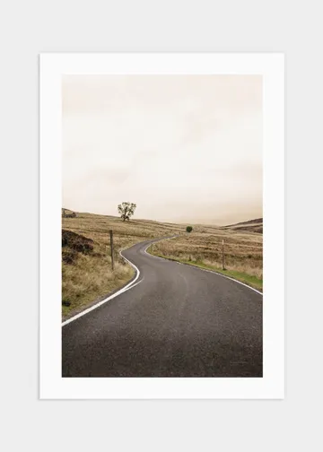 Road trip in Scotland poster 50x70