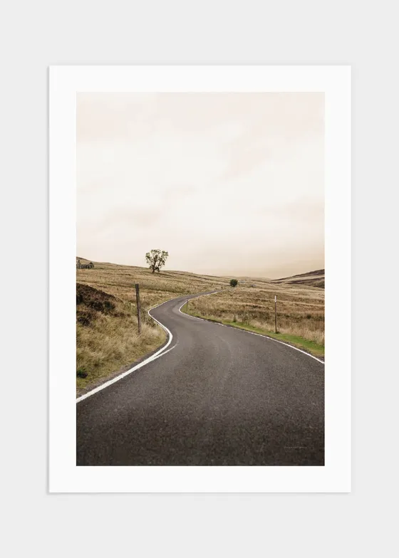 Road trip in Scotland poster - 50x70