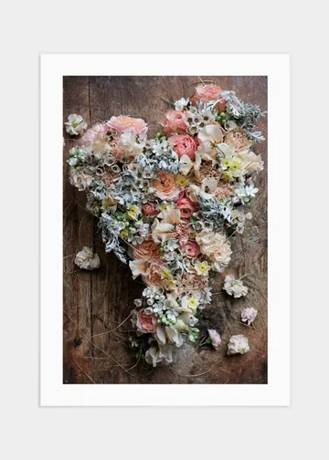 Flower heart poster - 50x70: Fotografi av Linda Hansson | Jiroy