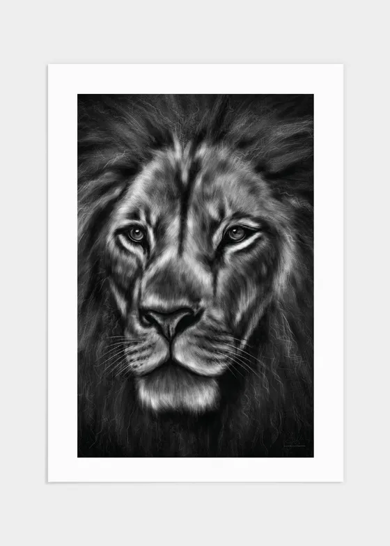Lion portrait poster - 70x100
