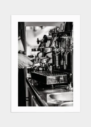 Making coffee poster - 70x100: elegans och charm | Jiroy