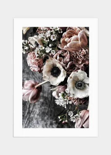 Bouquet mix poster &ndash; 70x100, en iögonfångande vacker bukett