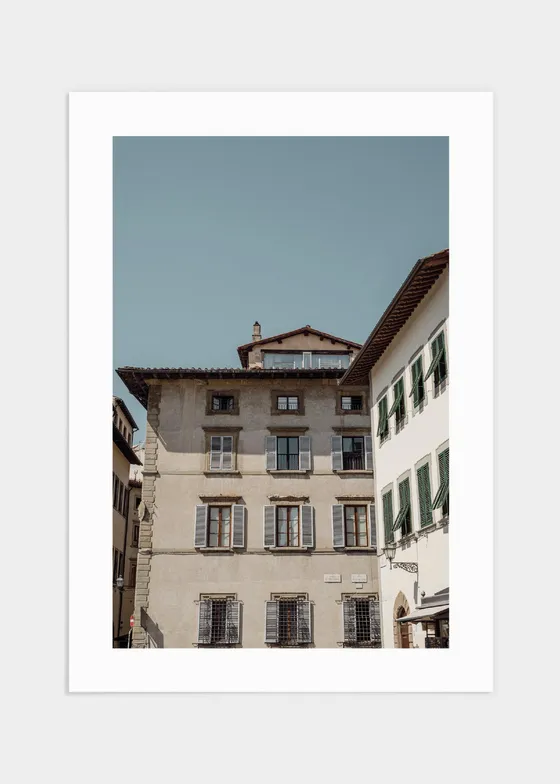 Buildings in Florence poster - 50x70