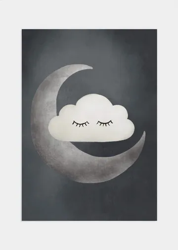 Sleeping cloud poster - 50x70: Söta drömmar