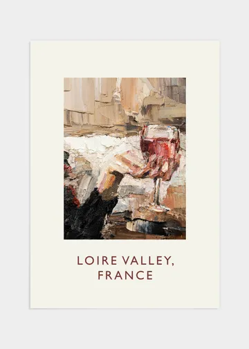 Loire valley, france poster - 50x70: En konstnärlig touch till ditt hem
