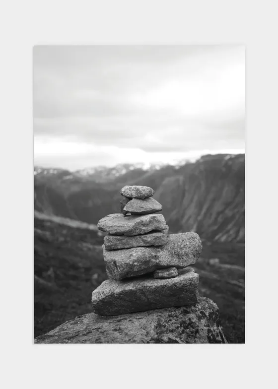 Norway stones poster - 70x100