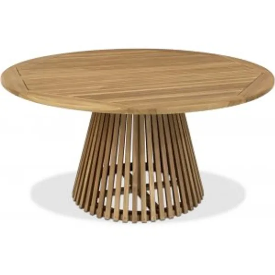 Saltö runt konformat matbord D150 cm - Teak + Träolja för möbler