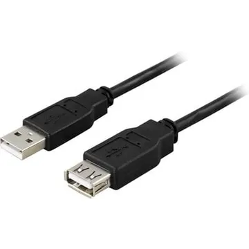 Deltaco USB 2.0 förlängningskabel A->A (M-F) 2m: Längre räckvidd och bekvämlighet