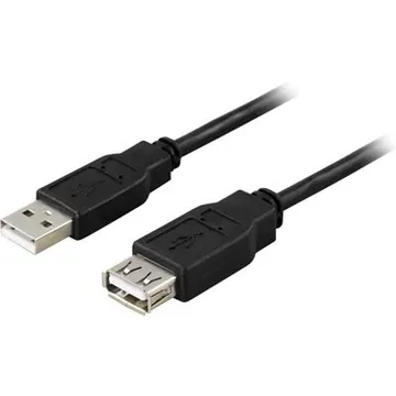 Deltaco USB 2.0 -förlängningskabel | Utmärkt förlängning till dina enheter