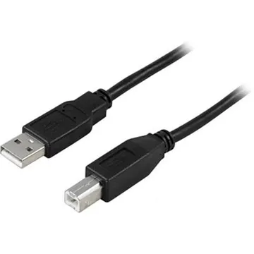 Deltaco USB 2.0 kabel, Typ A - Typ B ha, 1m
