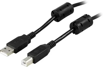 Deltaco USB 2.0 Kabel - Svart, 5m