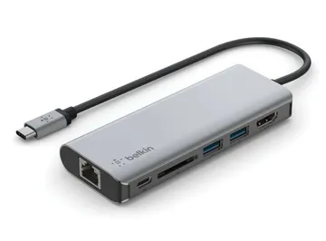 Belkin-Multiport Hub-USB C 6-i-1 med 100W PD Laddningsport