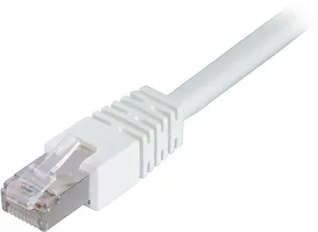 Deltaco FTP Cat6 Nätverkskabel / 2m - Vit: Stabil Uppkoppling i Smidig Längd