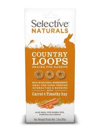 Country Loops Godis: ett nyttigt val för ditt marsvin, kanin, chinchilla eller degu