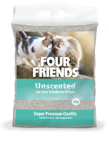 Four Friends Unscented Kattsand - 14 kg