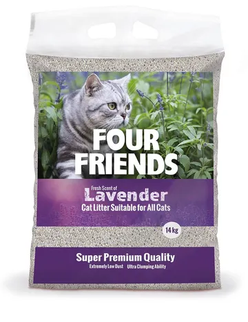 Four Friends Lavender kattsand - 14 kg