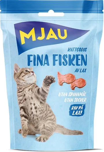 Fina Fisken Kattgodis - 35 g: Godbitar med oemotståndlig smak av lax