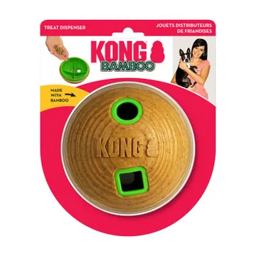KONG Bamboo Mat-boll - Medium för lekfulla hundar