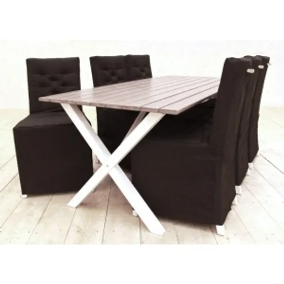 Matgrupp Brixton: Bord inklusive 4 st stolar + Fläckborttagare för möbler