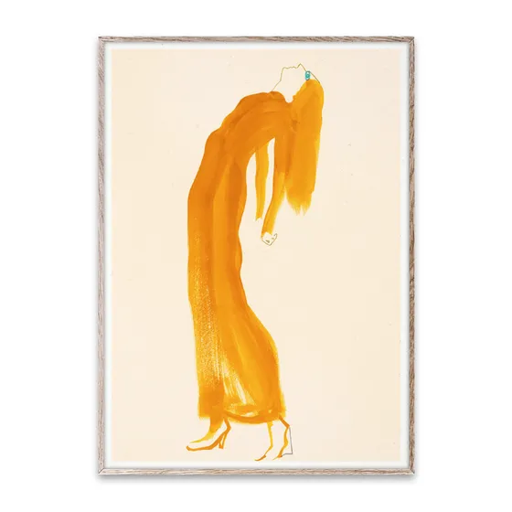 Paper Collective Poster The Saffron Dress 30x40