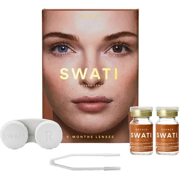 SWATI Cosmetics 6-månaders färgade linser i snygg brons