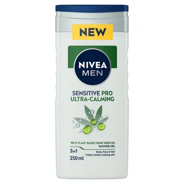 Sensitive Pro Ultra Calming Shower Gel, 250 ml Nivea Dusch & Bad för män