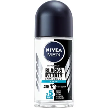 NIVEA MEN Black & White Invisible Fresh, 50 ml: Perfekt Fräschhet Och Vård För Alla Tillfällen