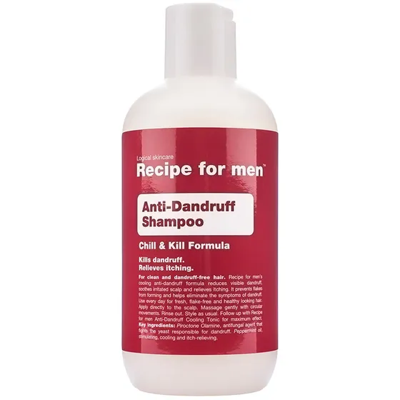 Recipe for Men Anti-Dandruff Shampoo, 250 ml Recipe for men Schampo för män