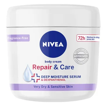 NIVEA Repair & Care Body Cream, 400 ml: Hudvård för torr och känslig hud
