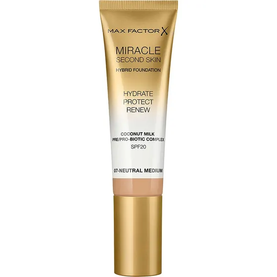 Miracle Second Skin Hybrid Foundation,  Max Factor Foundation