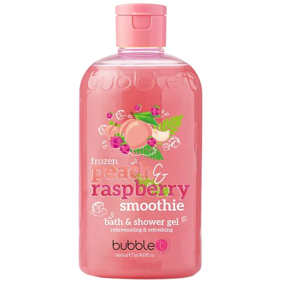 Peach & Raspberry Smoothie Bath & Shower Gel, 500 ml BubbleT Bad- & Duschcreme