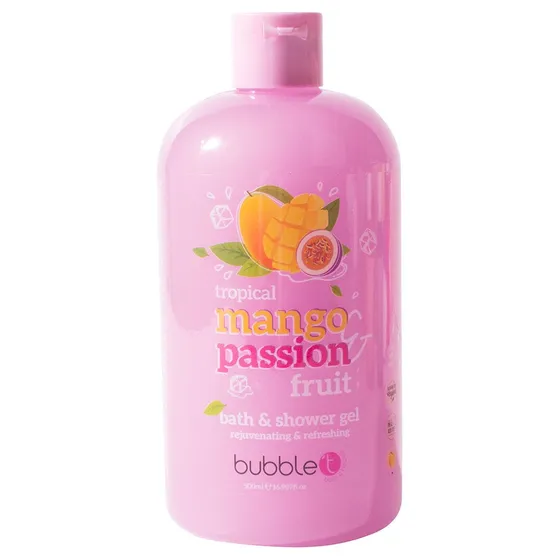 Mango & Passion Fruit Smoothie Bath & Shower Gel, 500 ml BubbleT Bad- & Duschcreme