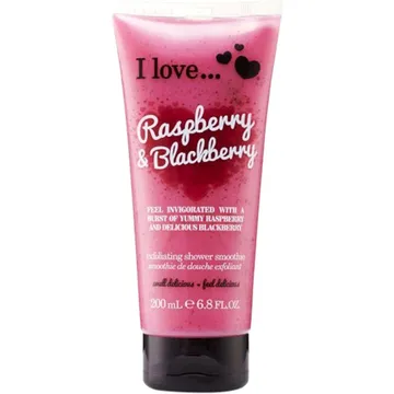 I Love... Raspberry & Blackberry Exfoliating Shower Smoothie: Frisk Duschupplevelse