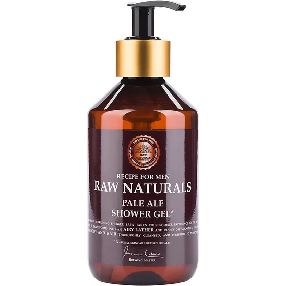 Raw Naturals Pale Ale Shower Gel, 300 ml Raw Naturals by Recipe for Men Dusch & Bad för män
